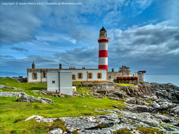 Isle of Scalpay Lighthouse Picture Board by Navin Mistry