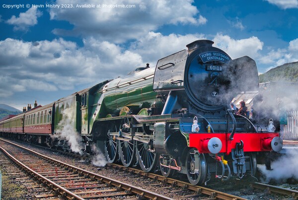 The Flying Scotsman at Aviemore Picture Board by Navin Mistry