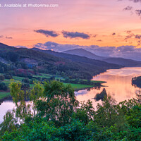 Buy canvas prints of The Queens View, Perthshire by Navin Mistry