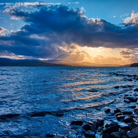 Buy canvas prints of Loch Rannoch Sunset by Navin Mistry