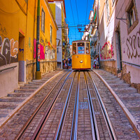 Buy canvas prints of Lisbon Portugal Tramway Network by Navin Mistry