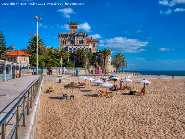 Tamariz Beach, Estoril, Portugal   Picture Board by Navin Mistry