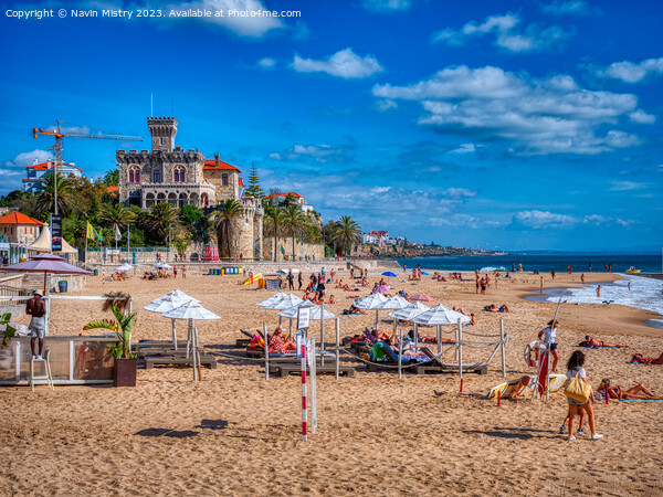 Tamariz Beach, Estoril, Portugal  Picture Board by Navin Mistry
