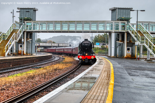 The Flying Scotsman at Perth Scotland Picture Board by Navin Mistry