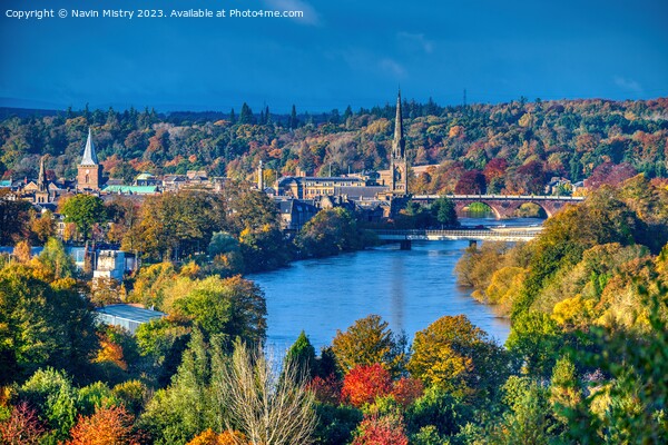 Perth and the Autumn Colours   Picture Board by Navin Mistry