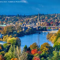 Buy canvas prints of Perth and the Autumn Colours   by Navin Mistry