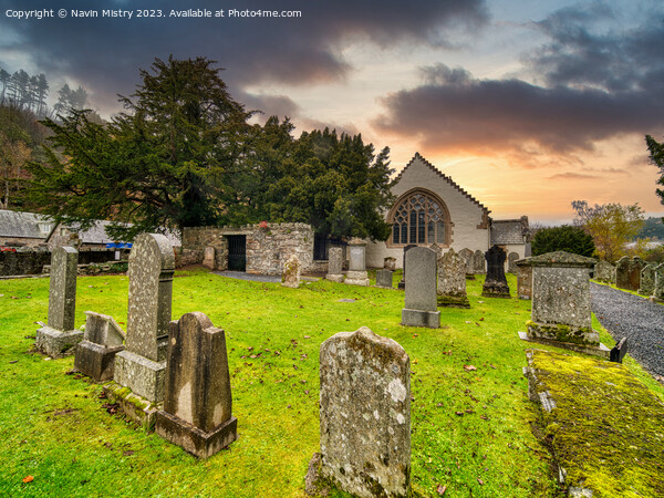 Fortingall Church and Yew, Perthshire  Picture Board by Navin Mistry