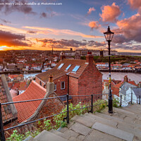 Buy canvas prints of Whitby 199 Steps  by Navin Mistry