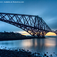 Buy canvas prints of The Forth Bridge Sunrise by Navin Mistry