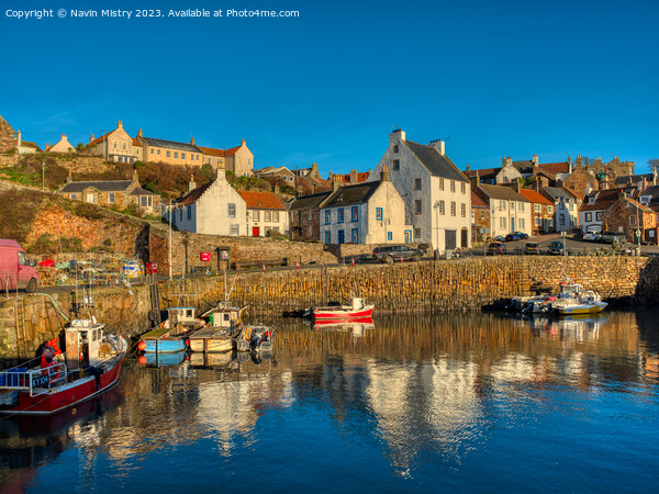 A view of Crail Harbour, Fife Scotland  Picture Board by Navin Mistry