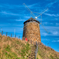 Buy canvas prints of Windmill at St. Monans, Fife by Navin Mistry