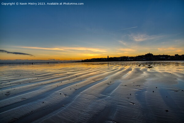 Sunrise at West Sands, St. Andrews, Fife Picture Board by Navin Mistry