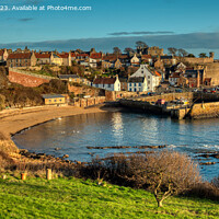 Buy canvas prints of A view of Crail Harbour, Fife Scotland by Navin Mistry