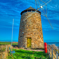 Buy canvas prints of Windmill at St. Monans, Fife by Navin Mistry