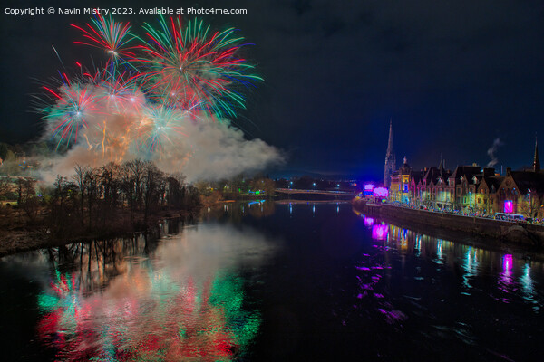 2023 Winter Christmas Lights Swintch on Perth Scotland Picture Board by Navin Mistry