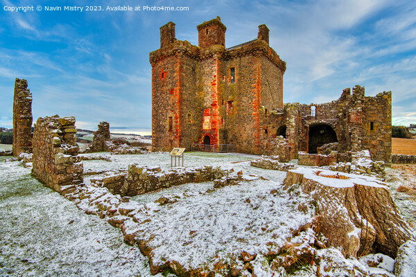 Balvaird Castle, Perthshire Picture Board by Navin Mistry