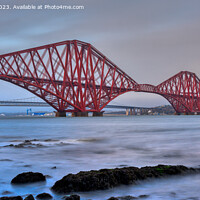 Buy canvas prints of The Forth Bridge at South Queensferry  by Navin Mistry