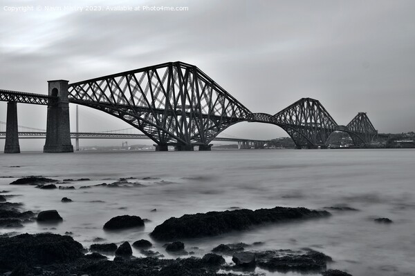 The Forth Bridge at South Queensferry  Picture Board by Navin Mistry