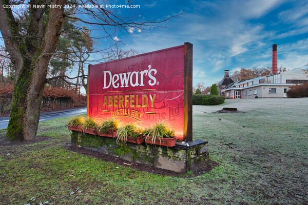 Dewar's Aberfeldy Distillery Picture Board by Navin Mistry