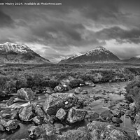 Buy canvas prints of A view of Buachaille Etive Mòr, Glen Coe by Navin Mistry