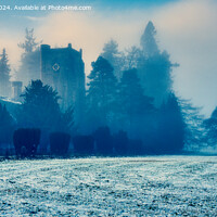 Buy canvas prints of A Winter Day and Dunkeld Cathedral   by Navin Mistry