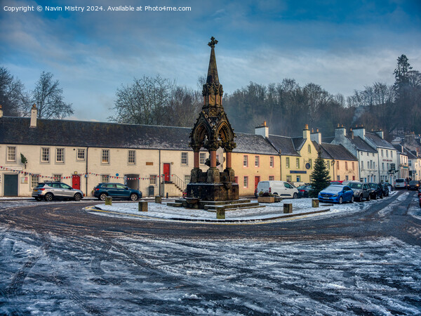 Atholl Memorial Fountain Dunkeld   Picture Board by Navin Mistry