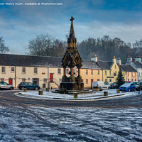 Buy canvas prints of Atholl Memorial Fountain Dunkeld   by Navin Mistry