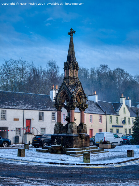 Atholl Memorial Fountain Dunkeld  Picture Board by Navin Mistry