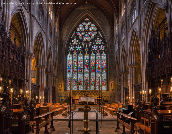 Interior of Ripon Cathedral   Picture Board by Navin Mistry