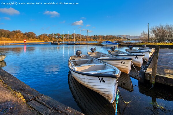 Loch Leven Harbour Kinross Picture Board by Navin Mistry