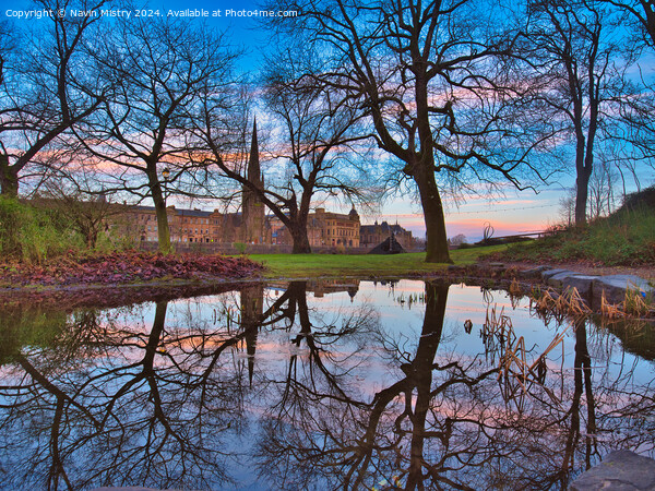 Perth Scotland, Reflections Picture Board by Navin Mistry