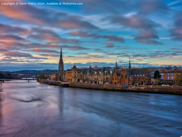 Sunrise over the Tay at Perth  Picture Board by Navin Mistry