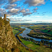 Buy canvas prints of Kinnoull Hill and Tower, Perth, Scotland by Navin Mistry