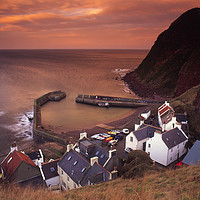 Buy canvas prints of Pennan, Aberdeenshire, Scotland by Navin Mistry