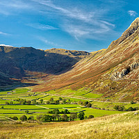 Buy canvas prints of Great Langdale and the Langdale Pikes, Lake Distri by Navin Mistry