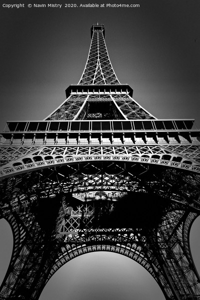 Eiffel Tower, Paris Picture Board by Navin Mistry