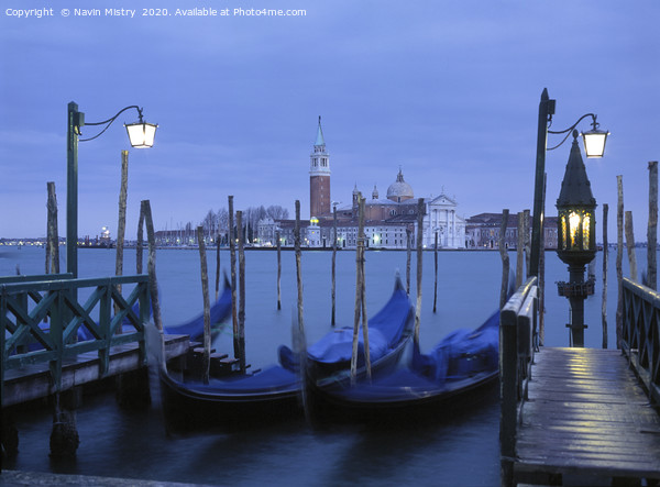 St Marks Square, Venice, at Dawn Picture Board by Navin Mistry