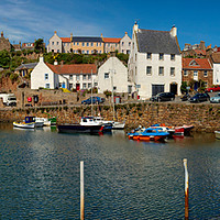 Buy canvas prints of Crail harbour,  East Neuk of Fife, Scotland. by Navin Mistry