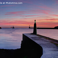 Buy canvas prints of Aberdeen Harbour Sunrise by Navin Mistry