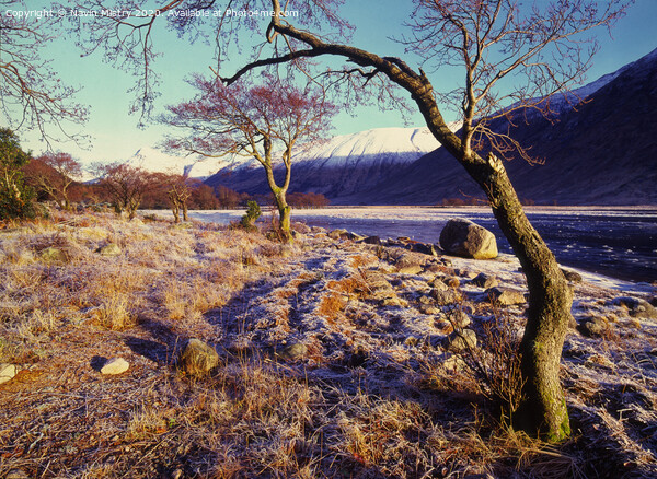 A winter scene of Glen Etive, Highlands, Scotland Picture Board by Navin Mistry