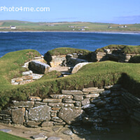 Buy canvas prints of Skara Brae and Skail Bay, Orkney Islands, Scotland by Navin Mistry