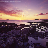 Buy canvas prints of Sunset on Seil Island, Scotland by Navin Mistry