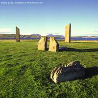Buy canvas prints of The Stones of Stenness, Orkney Islands, Scotland by Navin Mistry