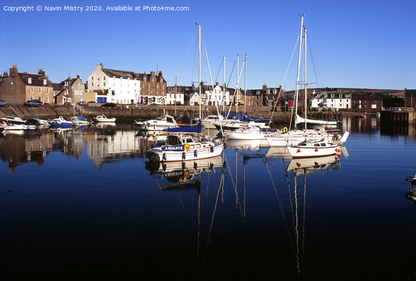 Stonehaven Aberdeenshire Picture Board by Navin Mistry