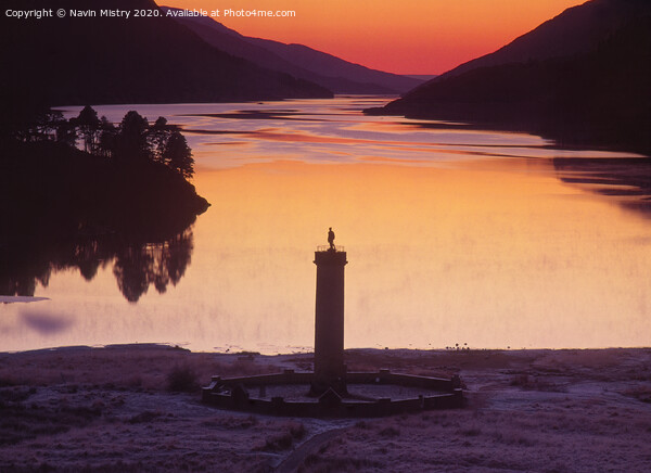 Sunset at Glenfinnan, Loch Shiel Scotland Picture Board by Navin Mistry