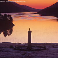 Buy canvas prints of Sunset at Glenfinnan, Loch Shiel Scotland by Navin Mistry