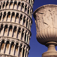 Buy canvas prints of The Leaning Tower of Pisa and an Ornate Vase  by Navin Mistry