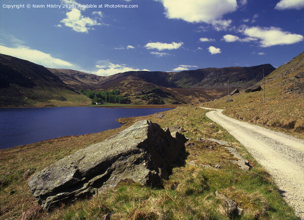 The path beside Loch Lee, Glen Esk, Scotland Picture Board by Navin Mistry