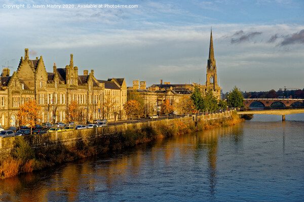 Perth and the River Tay  Picture Board by Navin Mistry