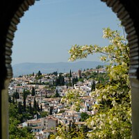 Buy canvas prints of Granada from the Alhambra Palace, Spain by Navin Mistry